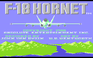 F-18 Hornet screenshot 4 for Atari 7800